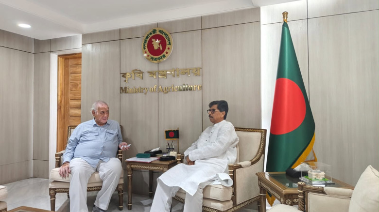 পার্বত্য অঞ্চলে আধুনিক কৃষি সম্প্রসারণে কৃষি মন্ত্রীর সহযোগিতা চাইলেন পার্বত্য মন্ত্রী সাচিং প্রু, এ...